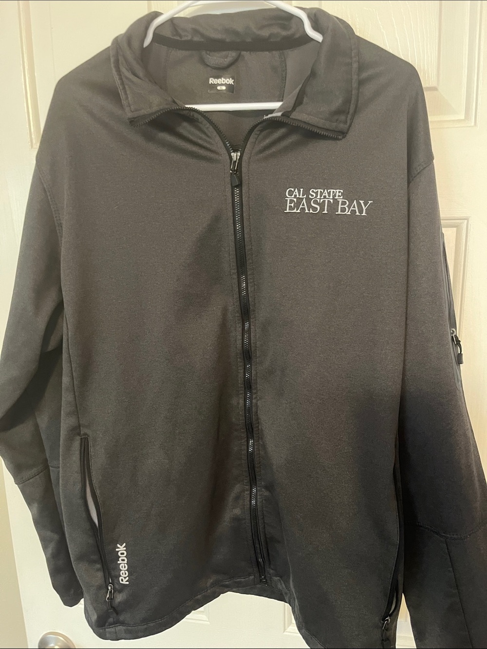 Reebok Black Cal State East Bay Lightweight Full-Zip Jacket
